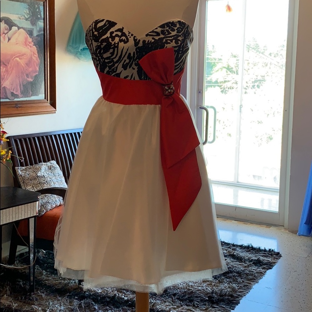 Beautiful animal print prom dress